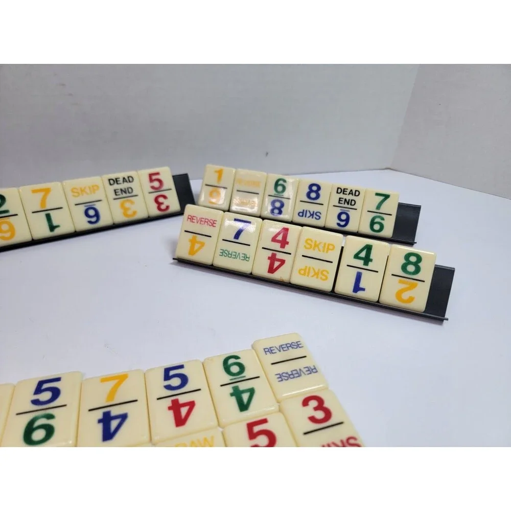 Vintage UNO Dominos Game 1986/1989 International Games Tiles Instructions 5...
